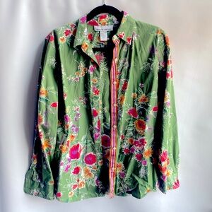 Summer cotton Jones New York Sport size M button down soft cotton shirt used 1x